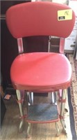 Red kitchen stool