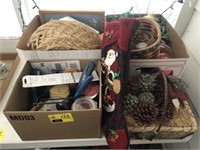 Lot with 3 box lots and basket