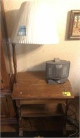 Lamp table and heater