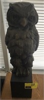 Vintage wood carved owl