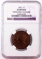 Coin 1852 United States Large Cent NGC XF*