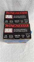 2 Winchester 12 gauge shells 2 3/4” 7 1/2 shot