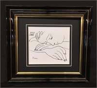 Picasso Reproduced Framed Art Piece
