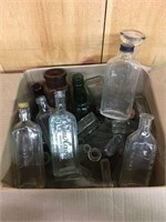Lot of Many Old Medicinal Bottles