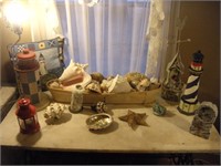 Group of decorative nautical items
