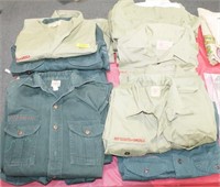 GROUPING: BSA UNIFORM SHIRTS AND TROUSERS