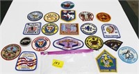 20 BSA PATCHES - 1980'S