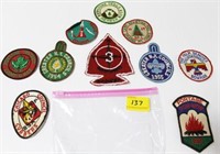 10 BSA PATCHES - 1950'S