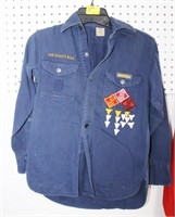 CUB SCOUTS OF AMERICA SHIRT WITH PATCHES