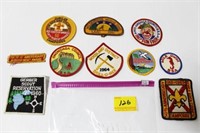 10 BSA PATCHES - 1960'S