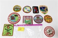 10 BSA PATCHES - 1970'S