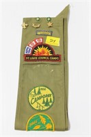 BSA SASH - 1950'S - WITH PINS AND PATCHES ST.