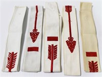 7 "ORDER OF THE RED ARROW" SASHES