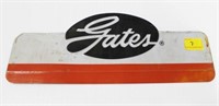 GATES TIN SIGN - ONE SIDED 6 3/4" X 17 1/2"