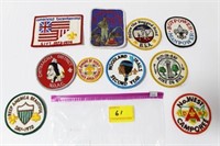 10 BSA PATCHES - 1970'S