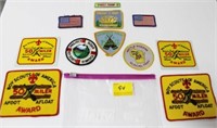 10 BSA PATCHES AND STICKERS - 1980'S