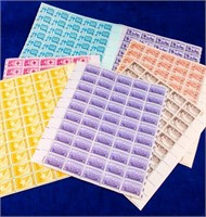 Stamps 7 Full Sheets Commemorative 1948