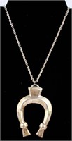Jewelry Sterling Silver Horse Shoe Pendant & Chain