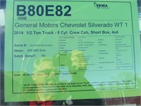 2014 CHEVY SILVERADO 1500 WT CREW CAB 4X4