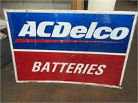 A/C Delco 3'x2' Metal Sign Advertising