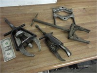 Lot 4 Large Pullers Hand Tools