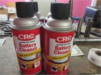 FOUR New CRC Brand Batterly Cleaner