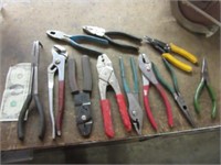 Lot 11 Pliers~SideCutters~Crimper Hand Tools