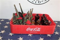 Candle Scounces in a Coca - Cola Crate