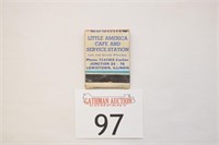 "Little America Cafe & Service Station" Matchbook