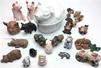 LARGE COLLECTION OF PIG FIGURINES