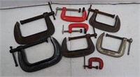 8 Various Size Clamps