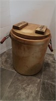 Antique Crock w/Cheese Making Accessories