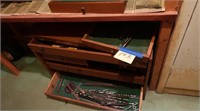 Tool Box(as is) w/Contents-Drill Bits, & More
