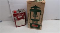 Vintage Coleman Lantern & 1 Gal. Fuel(1/2 full)