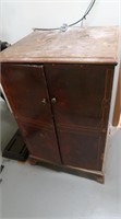Antique Cabinet w/Contents-Approx.25" x 22" x 39"H