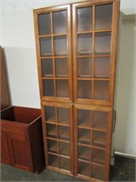2 - 36" X 42" NEW YORKER CABINETS W/GLASS DOORS