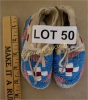 Beaded Native American Child's Moccasins