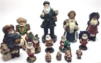 SANTA CLAUSE WOOD SCULPTURES FROM AROUND THE WORLD