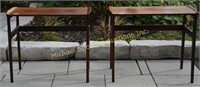 PAIR MID CENTURY MODERN ROSEWOOD SIDE TABLES