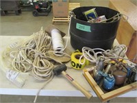 Plastic 1/2 Barrel - Rope - Oil Cans