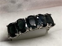 $800. 10kt. Sapphire (2.5ct) Ring (Size 7)