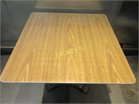 Table with Cast Iron Base + Felt Silence Cloth.