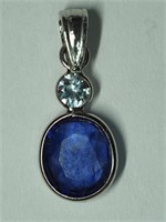 $800. St. Sil Sapphire Pendant