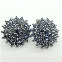 $2050. St. Sil. Sapphire (8ct) Earrings