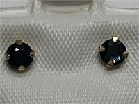 $150. 10KT.Sapphire Earrings