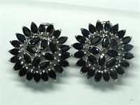 $450. St. Sil. Sapphire Earrings
