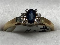 $800. 10kt. Sapphire Ring (size 6.5)