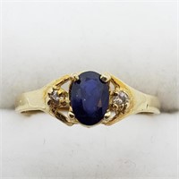 $700. 10kt. Sapphire (0.50ct) Ring (Size 7)
