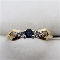 $500. 10kt. Sapphire Ring (Size 3)
