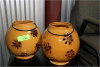 PAIR OF MATCHING VASES
